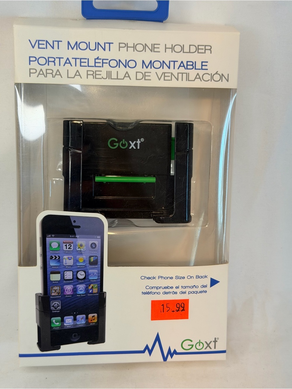GoXT Vent Mount Phone Holder - Black with Green Accent